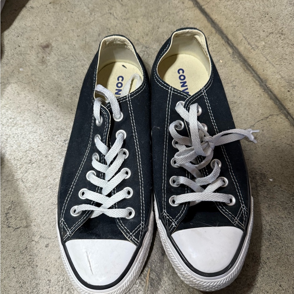Converse black and White All Star Sneakers